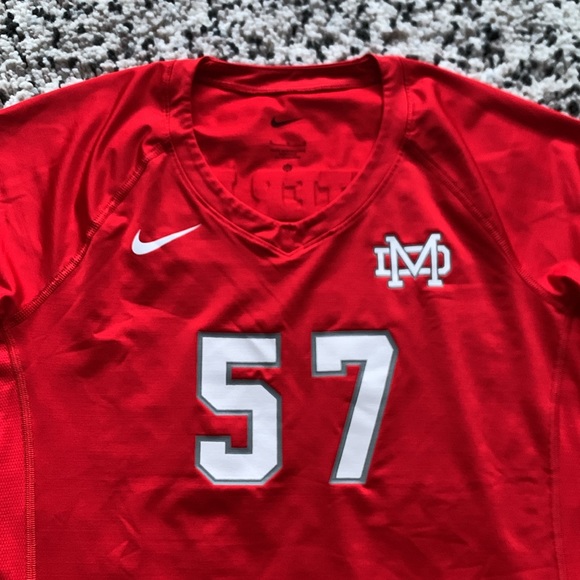 Nike Mater Dei High School Girls Volleyball Jersey Red Long Sleeve Stretch Large - Picture 5 of 14